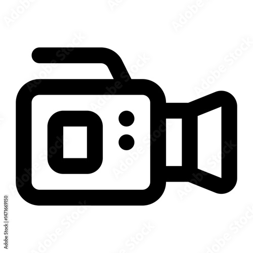 video camera icon for illustration
