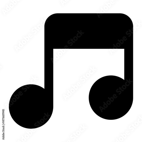 music note icon for illustration