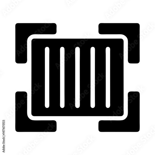 barcode scanner fintech icon
