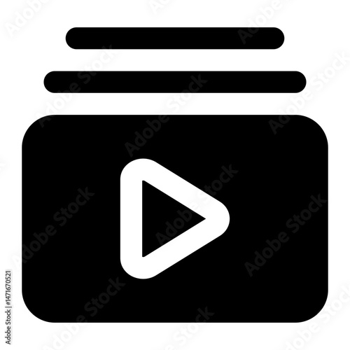 video playlist icon for illustration