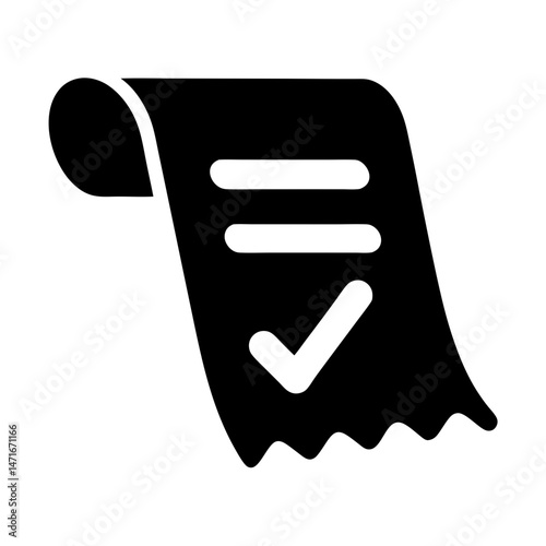 invoice payment icon bill silhouette
