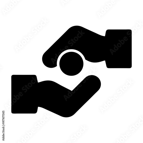 loan icon hand money
