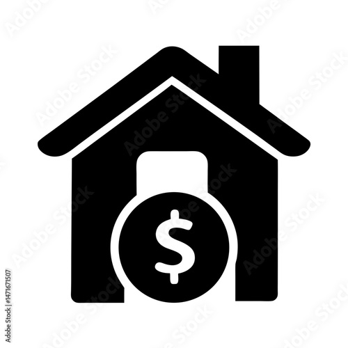 mortgage house loan icon
