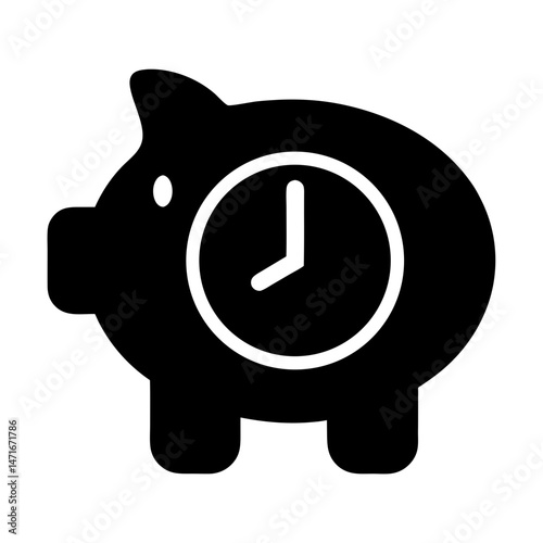 retirement fund piggybank icon
