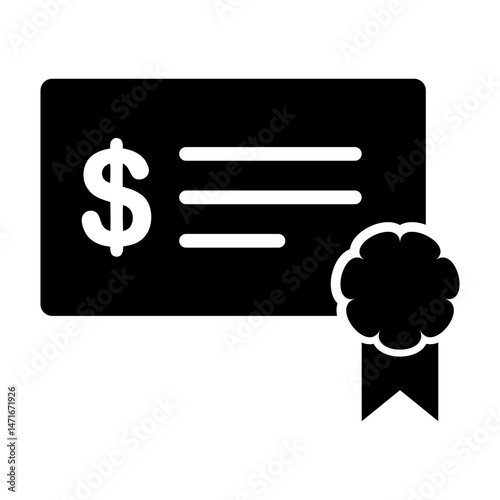 stocks bonds certificate icon

