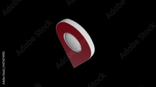 3D Map Location Icon Animation Loop