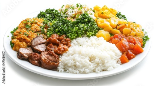 Colorful Sri Lankan Curry Platter