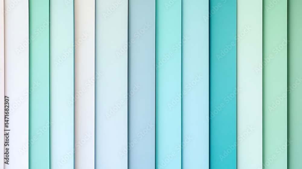 Obraz premium Teal with mint, and white stripes texture.