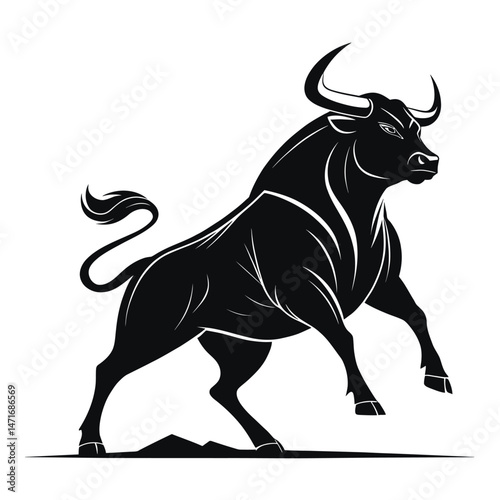 bull silhouette icon