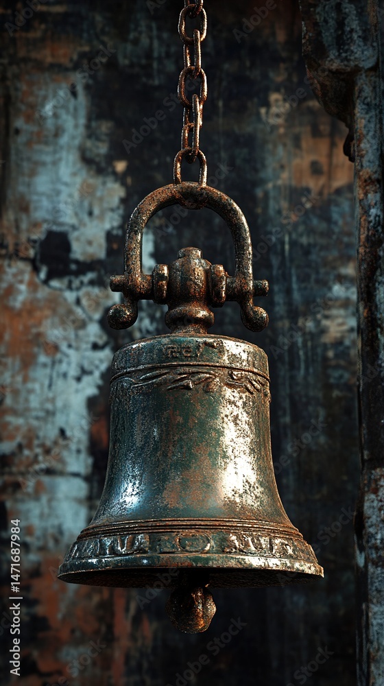 Obraz premium Rusty Antique Hanging Bell