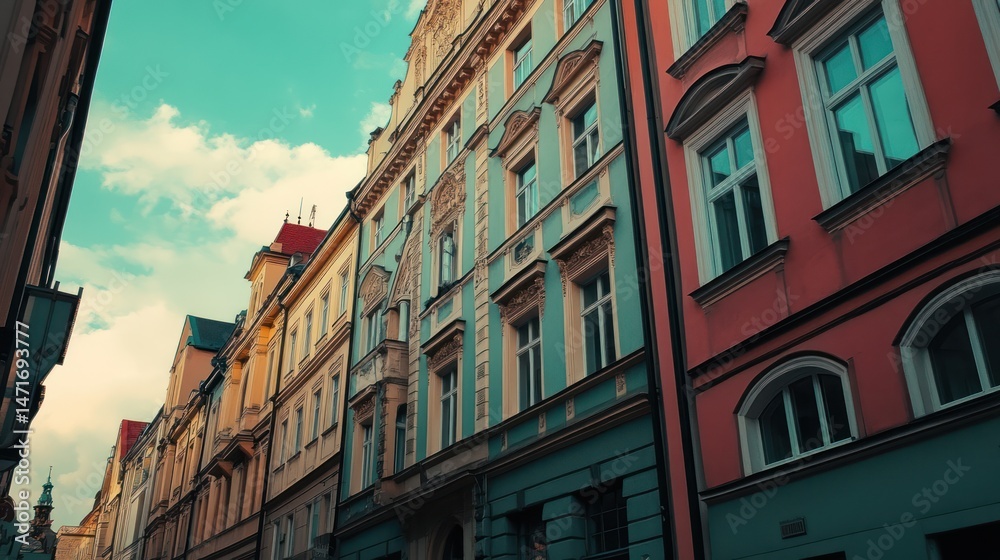 Fototapeta premium Colorful European buildings