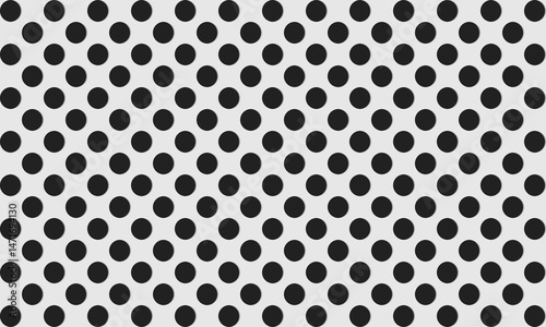 polka dot vector pattern. black and white minimal dots seamless background