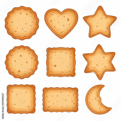 Assorted Biscuits of Delight: An assortment of delectable biscuits, each crafted with precision and charm, presenting a visual feast for the senses.