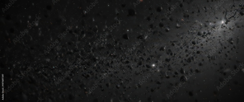 Obraz premium Vast, inky black canvas dotted with brilliant star clusters , mysterious, glitter