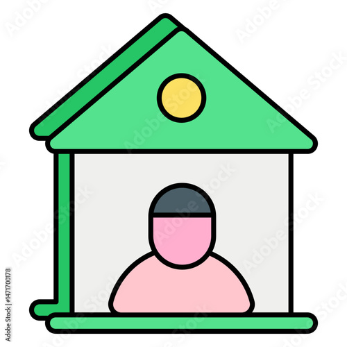 Vector Real Estate and Properties Color Outline Icons and Illustrations Pack