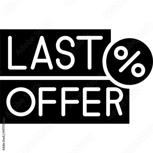 Last Offer Icon Vector Element