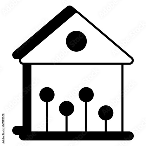 Vector Real-estate and Property Glyph Icons Pack and Illustrations 