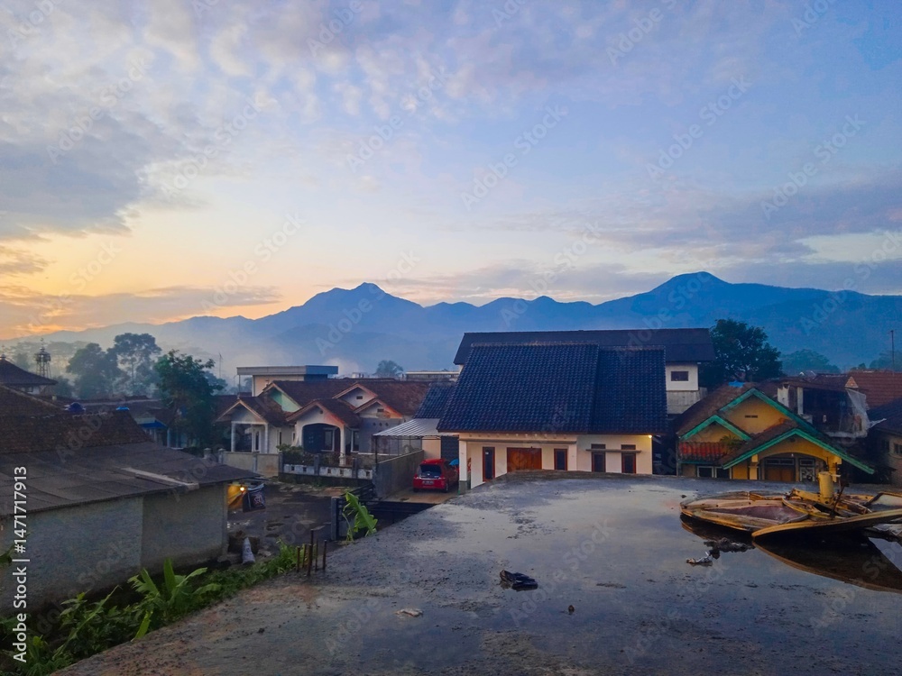 Obraz premium the beauty of canggah mountain 
