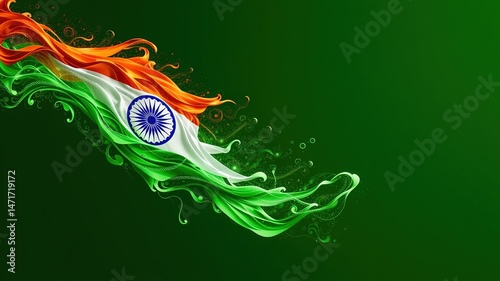 Indian Flag Animated Wallpaper - Elegant Design