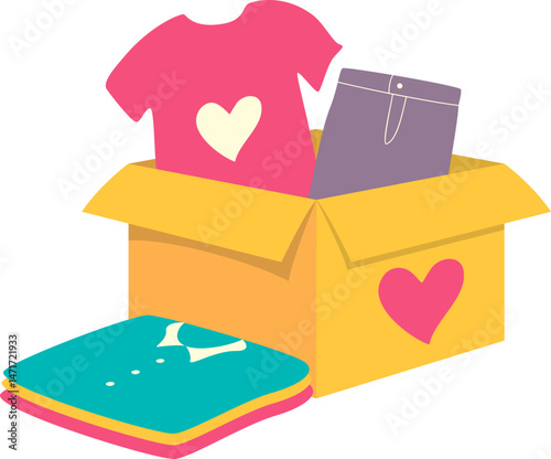 World humanitarian day illustration. International charity, donation, for humanity crisis and social issue. Vector isolated.