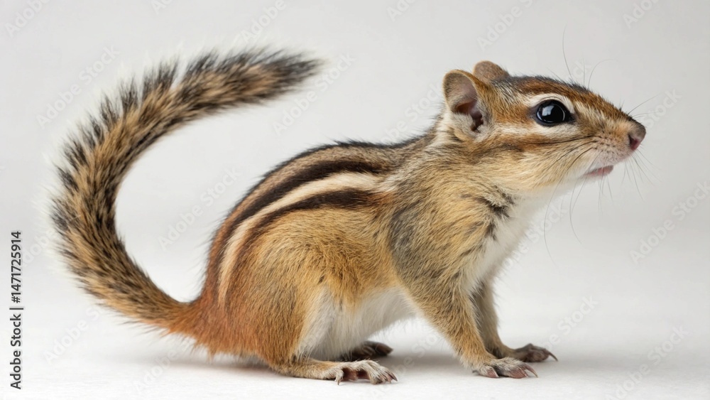 Obraz premium Chipmunk on studio background