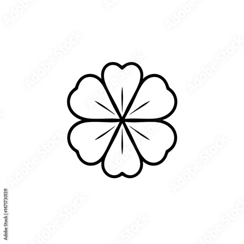 Four Leaf Clover vector illustration