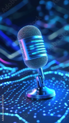 Retro Mic on Digital Stock Market Data