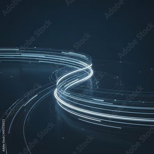 Wallpaper Mural abstract blue background with lines Torontodigital.ca