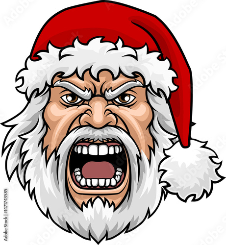 Angry Santa Claus Father Ch...