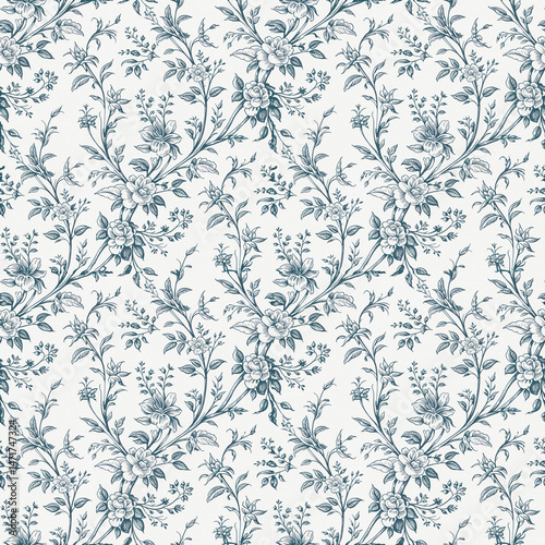 seamless pattern with flowers