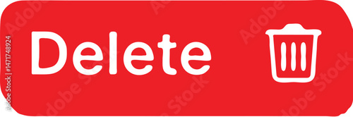Delete icon for web and mobile. Adobe Illustrator Artwork.