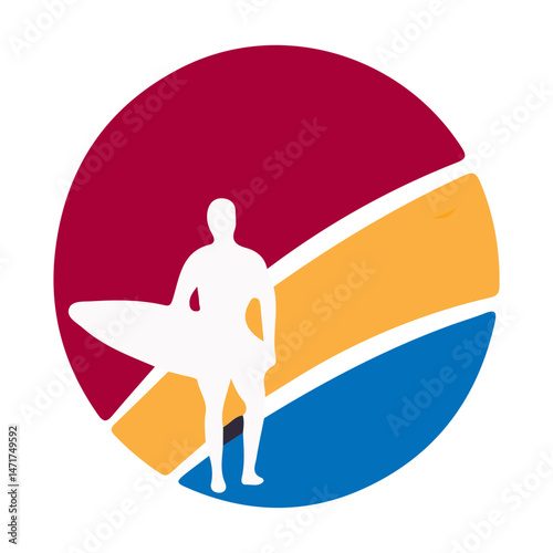 Boating Man Logo Icon SVG – Outdoor Water Sports Vector Design for Sailing, Fishing, Adventure, Recreation, Nautical, Marine, and Branding Use