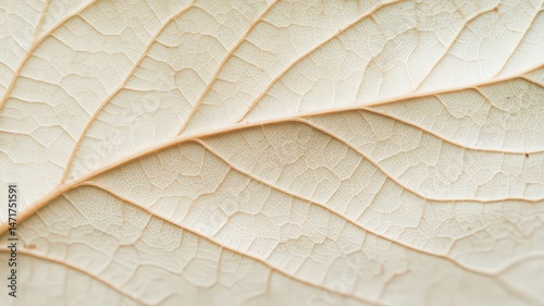 Close-Up Beige Leaf Texture Minimalist Photography