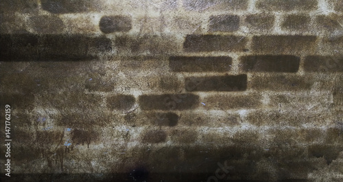 Dark grunge brick wall background.