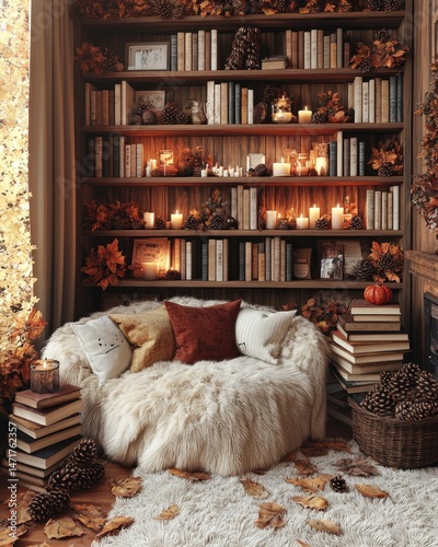 Cozy autumnal reading nook (1)