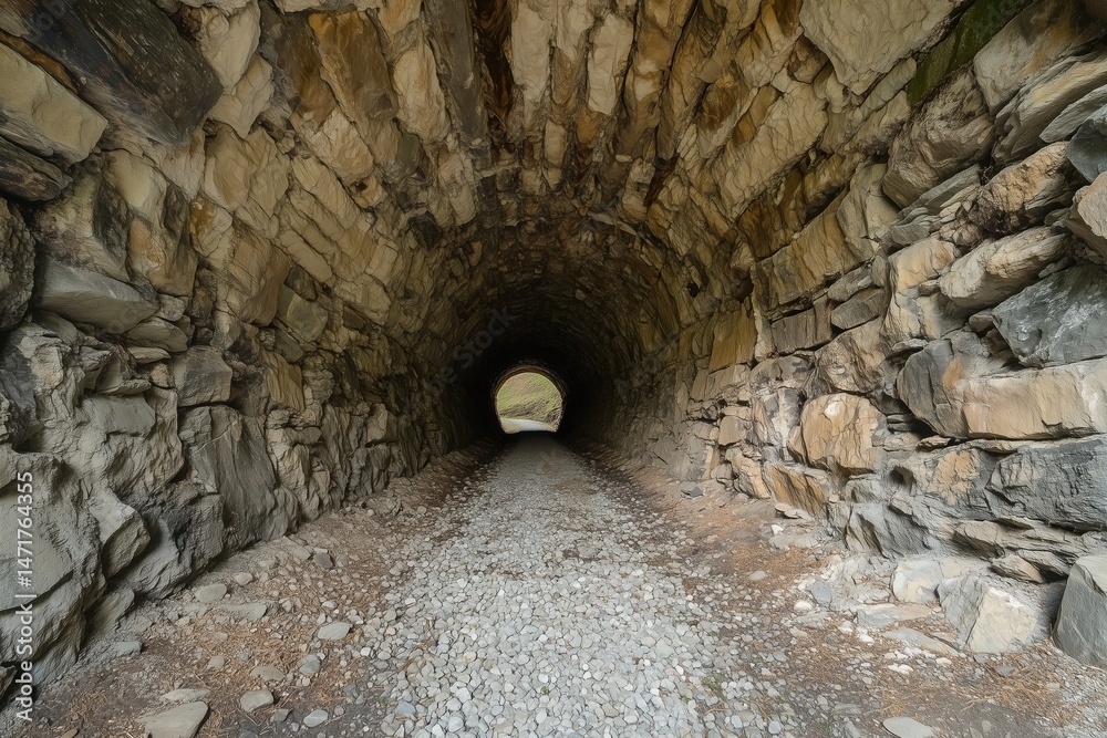 Obraz premium The brick tunnel