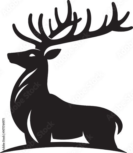 Detailed Illustration of a Deer in a Natural Setting