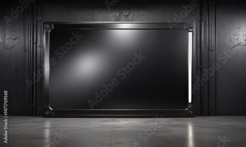 Mirror-like black aluminum, perfect industrial backdrop , polished, black