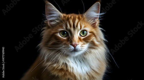 Ginger Kitten Close-Up Portrait