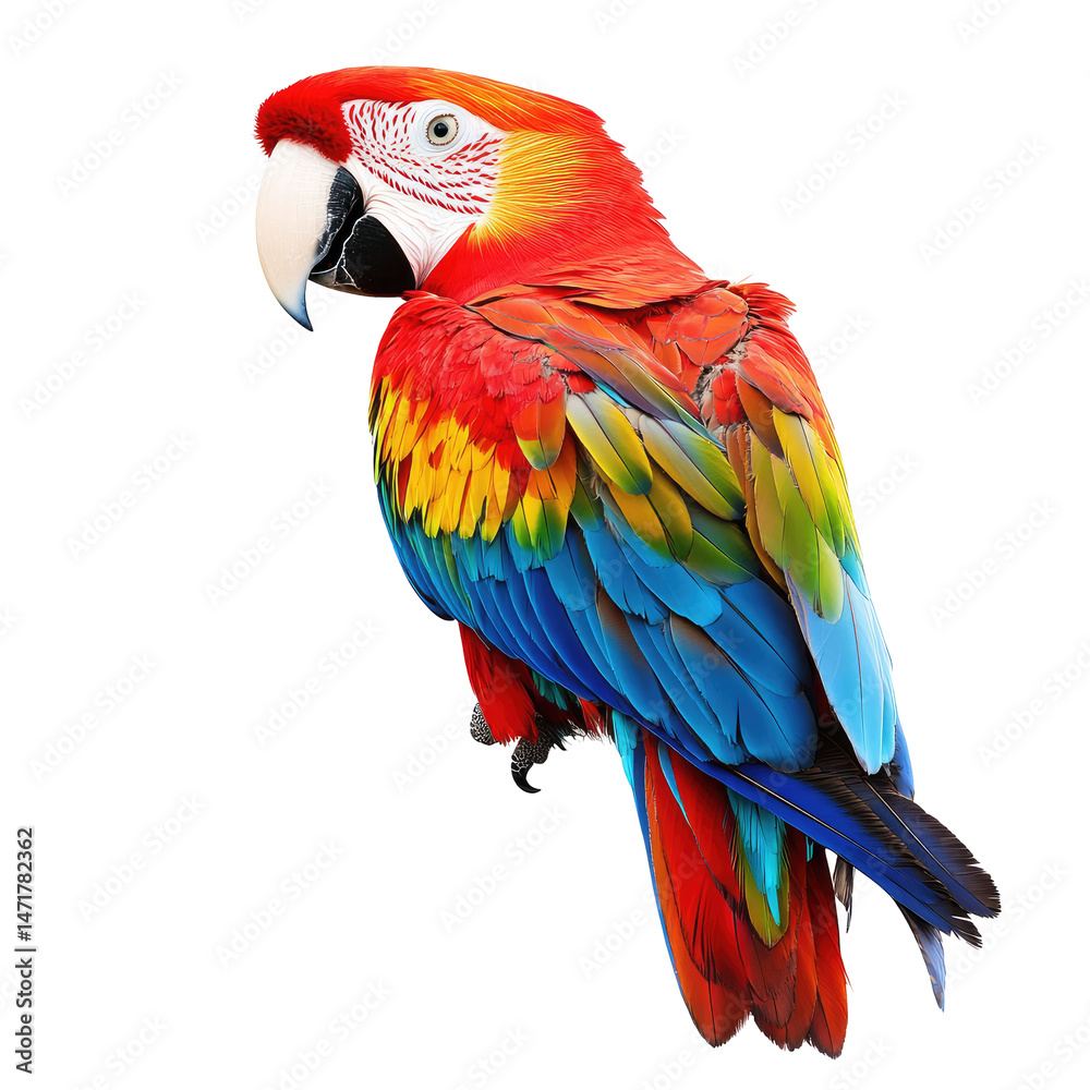 Obraz premium Colorful parrot portrait (2)