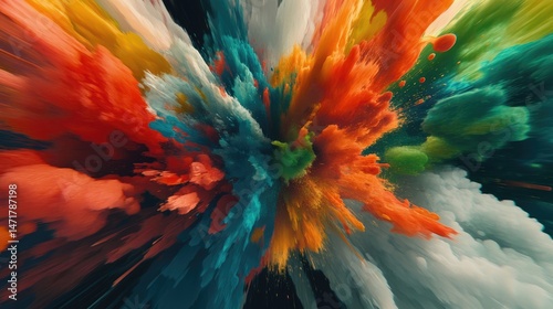 Wallpaper Mural Vibrant Color Explosion: A Symphony of Hues Torontodigital.ca