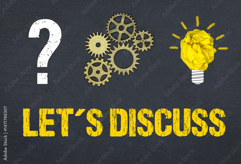 Obraz premium Let's Discuss