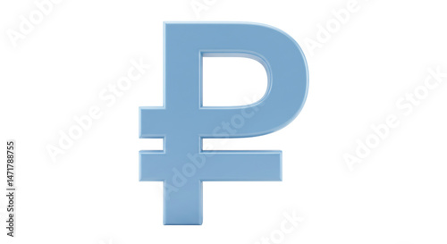 Obraz na płótnie Isolated Russian Ruble Sign