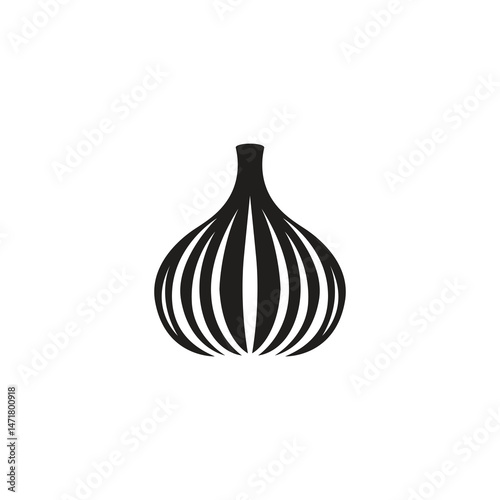 Food garlic icon.