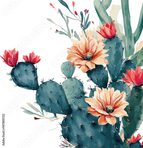 cactus with flowers