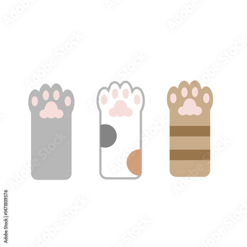 ぷにぷに肉球の猫の手のセット