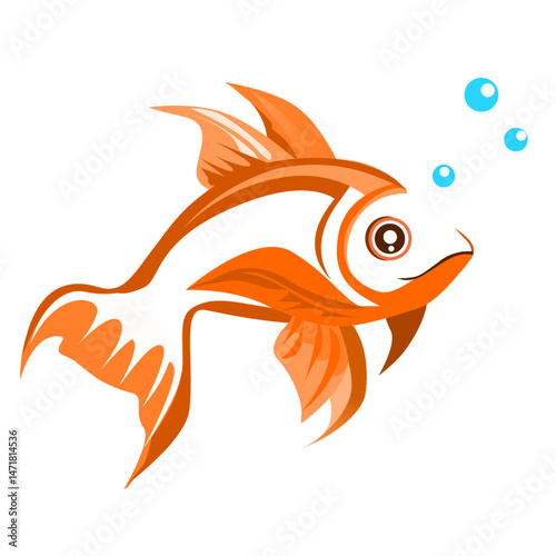 Illustration of a koi fish