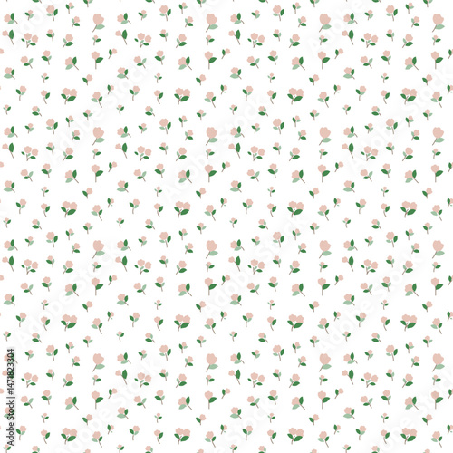Seamless pattern with cute delicate flowers. For printing, wallpaper, textiles, children's design, scrapbooking, packaginge