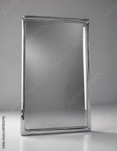 Mirror-polished silver, subtle wear, high shine,  high-resolution,  chrome,  scratches