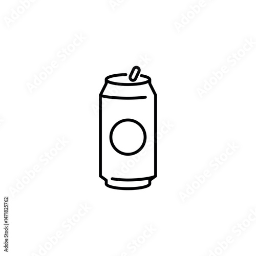 Beer can icon. Simple beer can icon for social media, app and web design. Vector illustration.